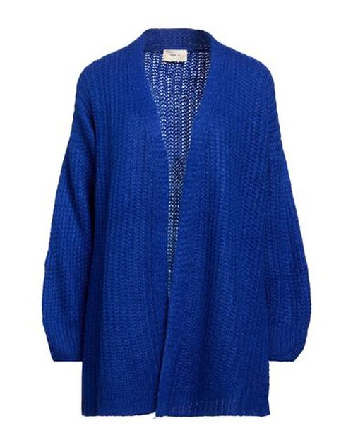 Woman Cardigan Bright blue Size M/L Acrylic, Polyamide, Mohair wool, Wool