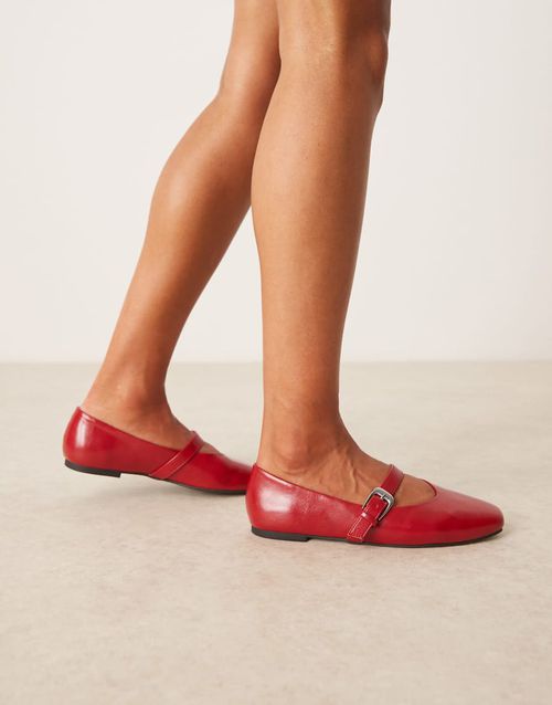 Leah mary jane ballets in cherry red
