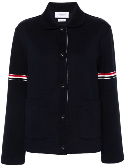 RWB-stripe cotton jacket - Blue