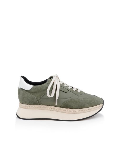Ivone Platform Sneaker In Light Brigade Suede