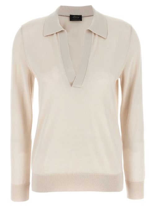 Cashmere And Silk Polo Shirt