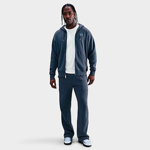 Men's Sportswear Swoosh Box Graphic Full-Zip Hoodie in Thunder Blue