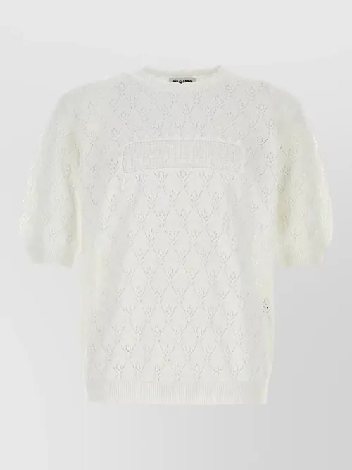 Magliano - comunione crew neck textured knit t-shirt