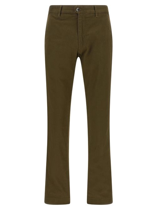 Cotton Canvas Trousers — Green