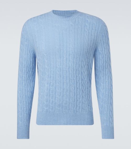 Cable-knit cashmere sweater
