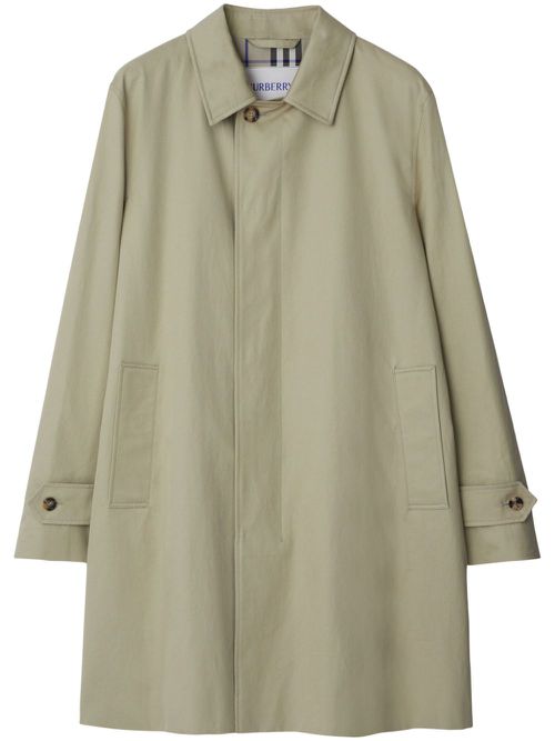 Garbardine cotton coat - Neutrals
