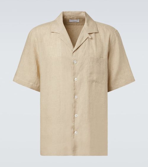Linen bowling shirt