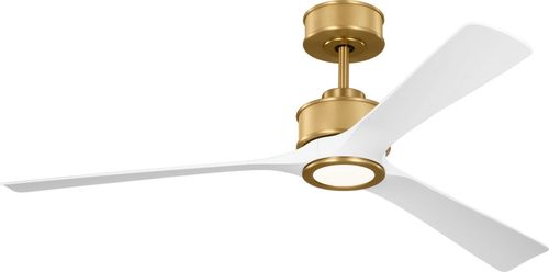 Burnished Brass 52" Ceiling Fan from the Reese Collection