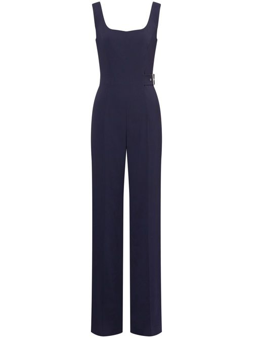 Crossover-strap jumpsuit - Blue
