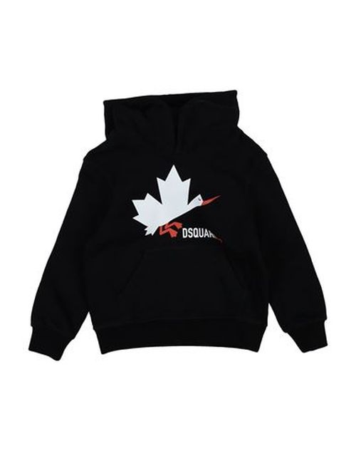 Kid Sweatshirt Black Size 16 Cotton, Elastane