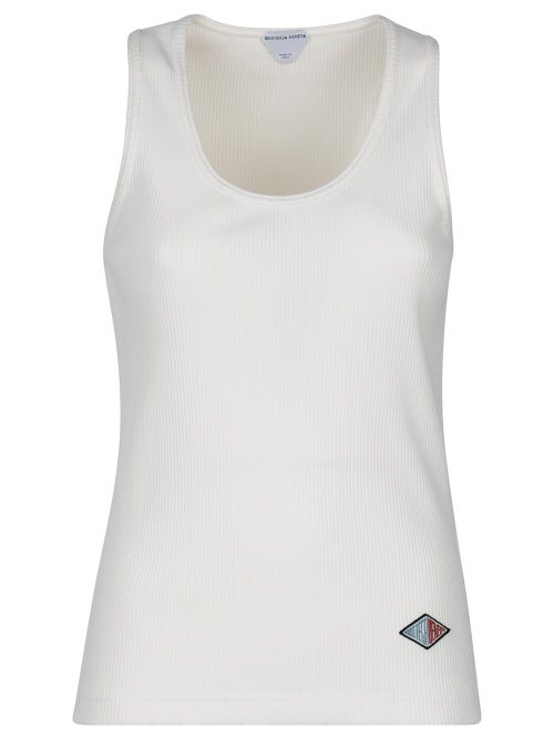 Compact Cotton Ribbed Jersey Tank Top