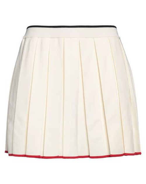 Thom Browne Woman Mini skirt Ivory Size 2 Virgin Wool, Polyamide, Elastane