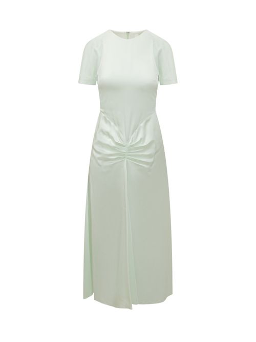 Light Green Round Neck Maxi Dress