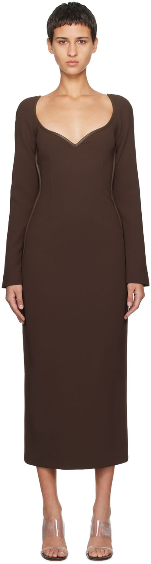 Paris Georgia Brown Fabienne Midi Dress