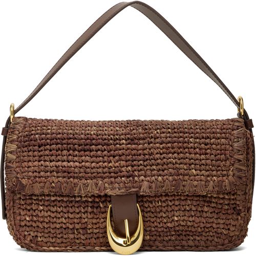 Staud Brown Harlow Raffia Bag