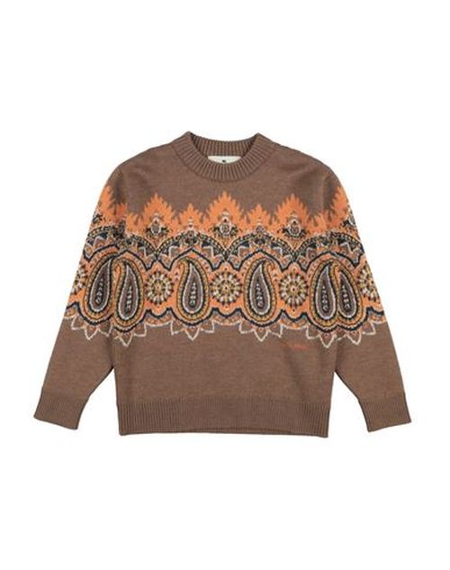 Kid Boy Sweater Light brown Size 10 Virgin Wool