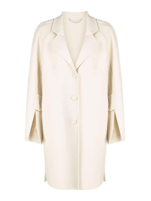 Notched-Lapels Wool Coat