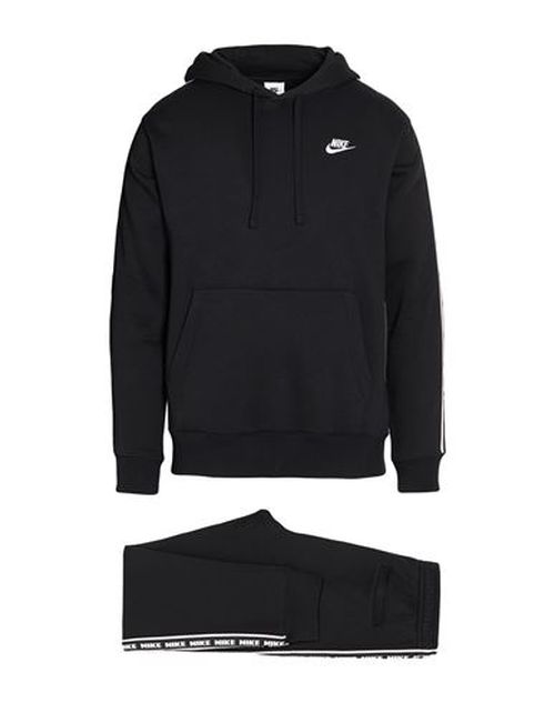 Man Tracksuit Black Size L Cotton, Polyester
