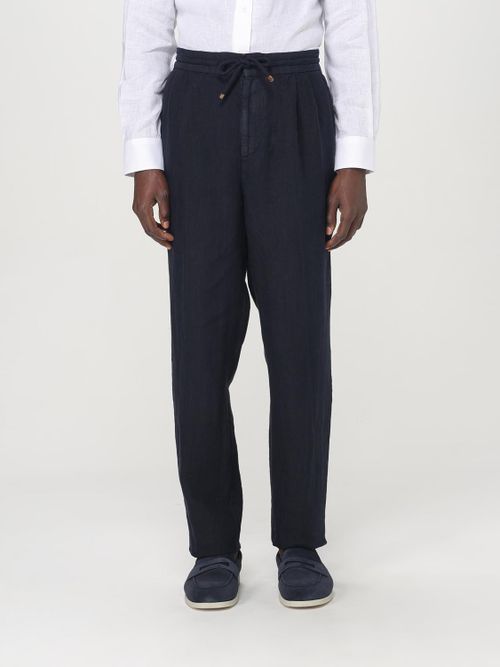 Pants Men color Blue