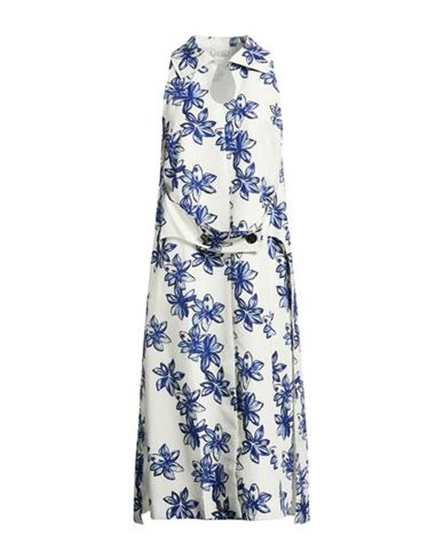 Woman Midi dress Cream Size 8 Polyester