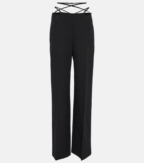 Cutout straight pants