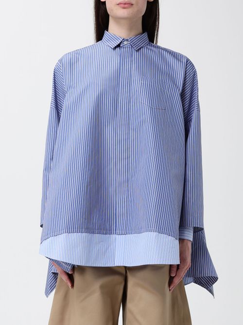 Shirt Woman color Gnawed Blue