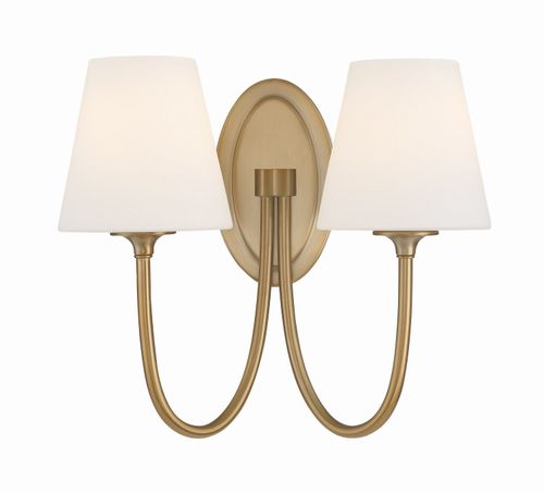 Juno 2-Light Wall Mount in Vibrant Gold