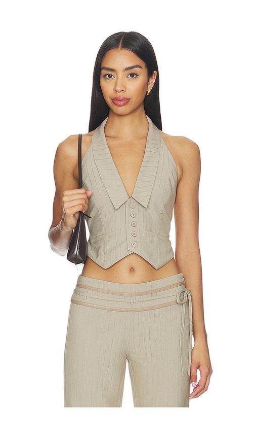 Tiger mist fedra top en color beige XXS también en S, XS, M