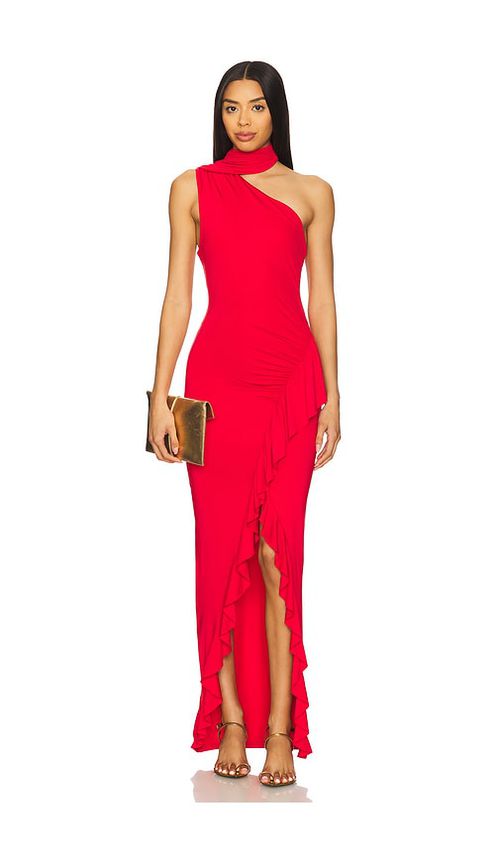 Superdown Sardina Maxi Dress in Red.  XS. Also in
