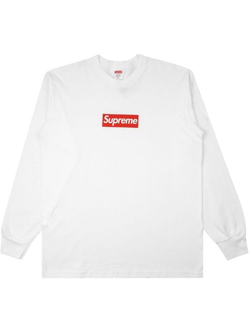 Box Logo long-sleeve T-shirt - White