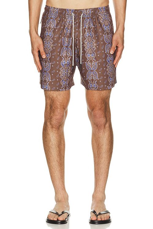 OAS Itaca Swim Shorts in Itaca - Brown. XL/1X also in S