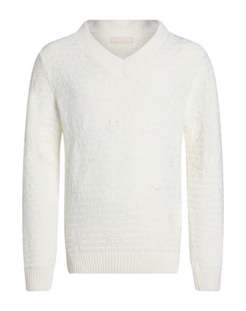Man Sweater Cream Size S Modal, Wool