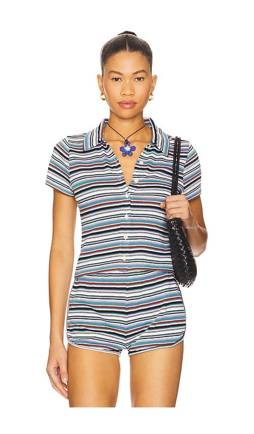 Lovers and Friends Lorraine Top in Blue. - L also in XXS, XS, S