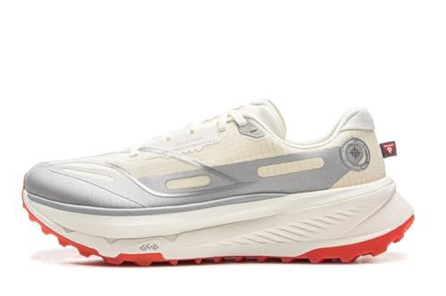 LI-NING DI LU 2 Men Trail Running Shoes Boom Fiber High Rebound Cross-Country Sport Sneakers Soot Gray US
