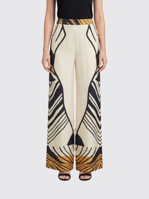 Pants Woman color Ivory