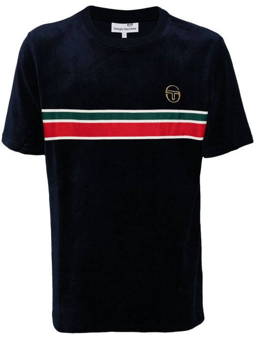 Logo embroidered short sleeves T-shirt - Blue
