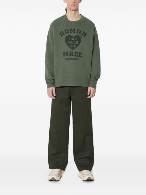 Logo-print sweatshirt - Green