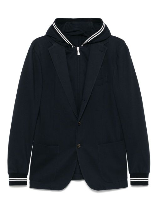 Eleventy layered-effect blazer - Blue
