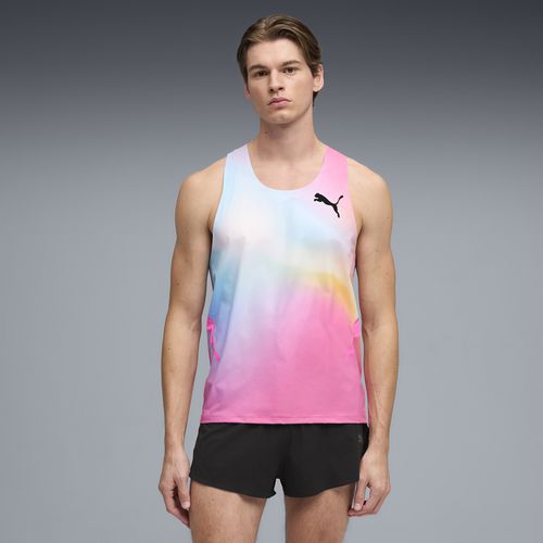 PUMA Lightspeed Ultraweave Men's Lightweight Running Singlet in Pink
