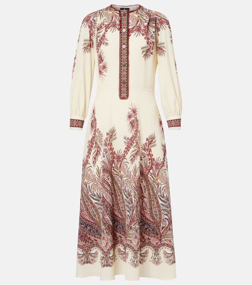 Paisley shirt dress