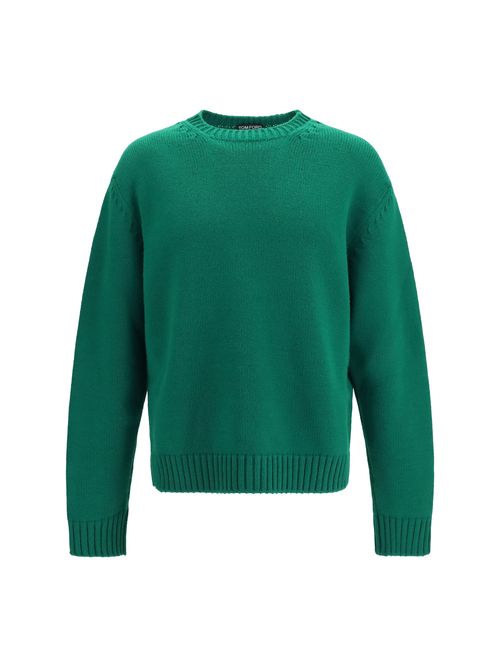 Merino Wool and Cashmere Sweater — Emerald
