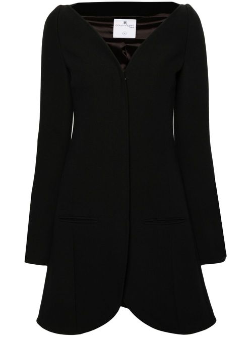 Ellipse Heritage crepe coat - Black