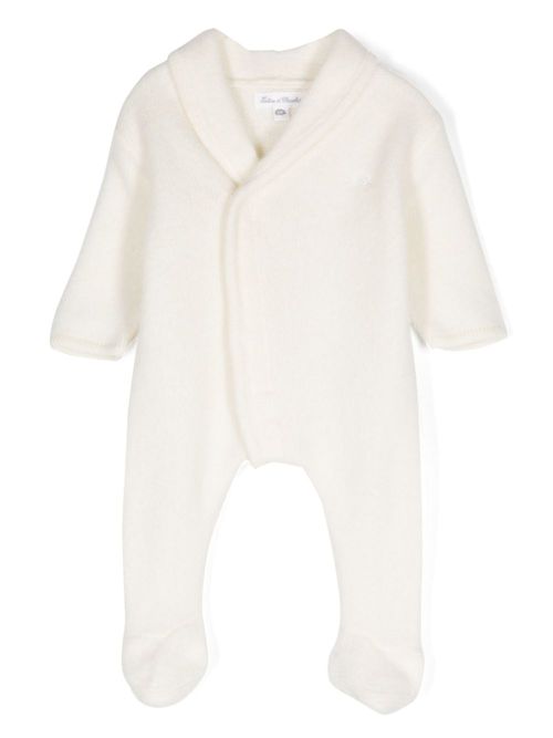 Tartine Et Chocolat Pyjama met geborduurde egel - Beige