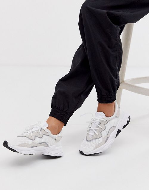 Ozweego trainers in off white and grey