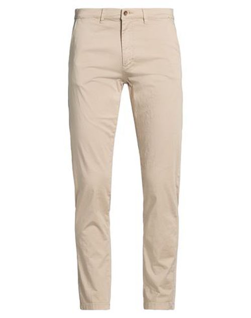 Man Pants Beige Size 36 Cotton, Elastane
