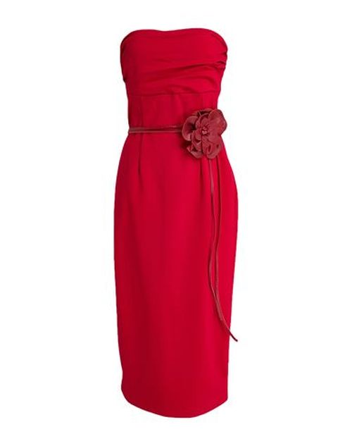 Woman Midi dress Red Size S Viscose, Nylon, Elastane