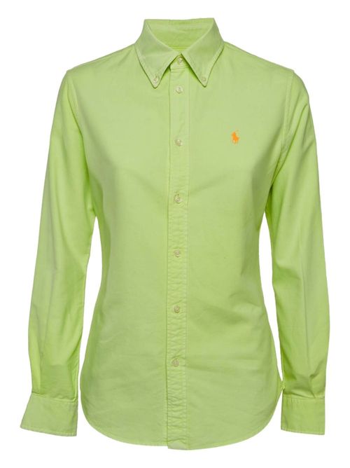 Pre-owned button-down long-sleeves shirt - Green