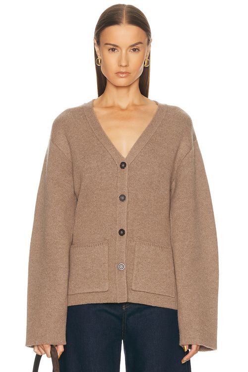 EAVES x Coco Sophie Structured Cardigan in Brown