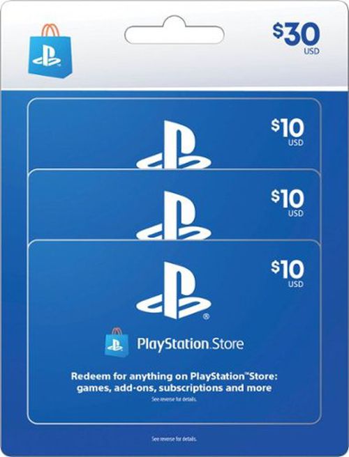 $10 PlayStation Store Cards (3-Pack)