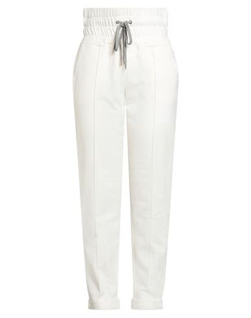 Woman Pants White Size S Cotton, Wool, Viscose, Cashmere